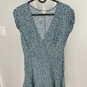 Garage - Jumpsuit - Size L - Light blue floral  - EUC